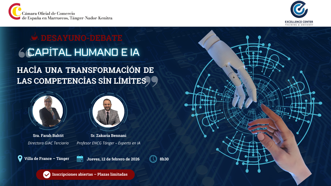 📣 Últimas plazas | Desayuno-debate Capital Humano e IA – 12 de febrero